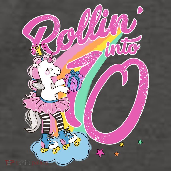 Rollin' Into 10 Skating Unicorn Birthday Vector Backpack