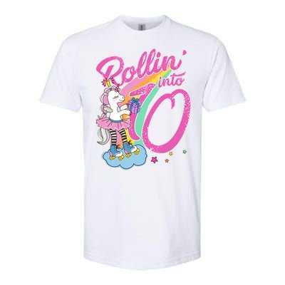 Rollin' Into 10 Skating Unicorn Birthday Softstyle® CVC T-Shirt