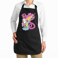Rollin' Into 5 Skating Unicorn  Apron