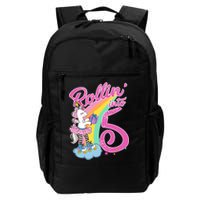 Rollin' Into 5 Skating Unicorn  Daily Commute Backpack