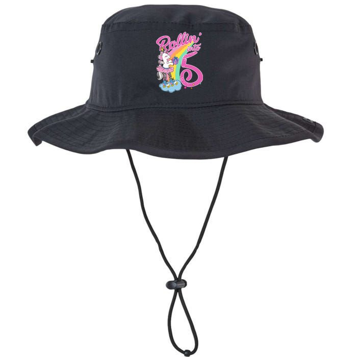 Rollin' Into 5 Skating Unicorn  Bucket Hat