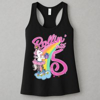 Rollin' Into 5 Skating Unicorn  Womens Tank Top