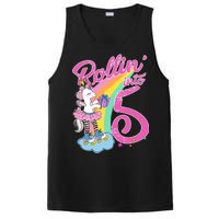 Rollin' Into 5 Skating Unicorn  PosiCharge Competitor Tank