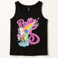 Rollin' Into 5 Skating Unicorn  Tank Top