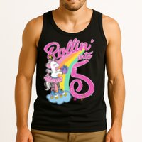 Rollin' Into 5 Skating Unicorn  Tank Top