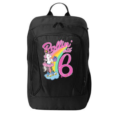 Rollin' Into 6 Skating Unicorn  City Backpack