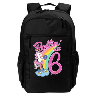 Rollin' Into 6 Skating Unicorn  Backpack
