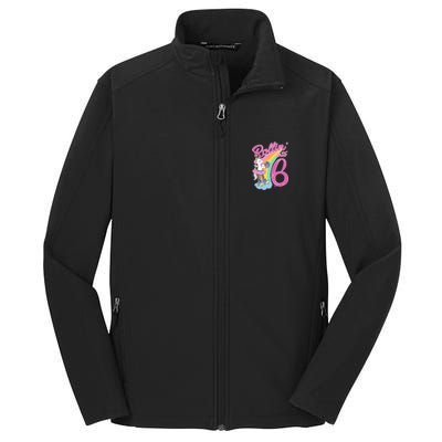 Rollin' Into 6 Skating Unicorn  Core Soft Shell Jacket