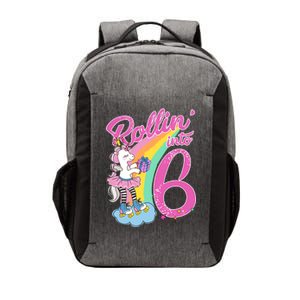 Rollin' Into 6 Skating Unicorn  Vector Backpack