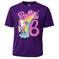 Rollin' Into 6 Skating Unicorn  Performance Shirt