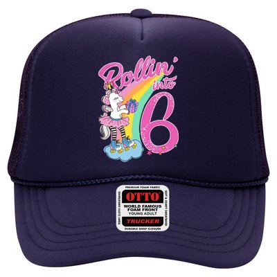 Rollin' Into 6 Skating Unicorn  Trucker Hat