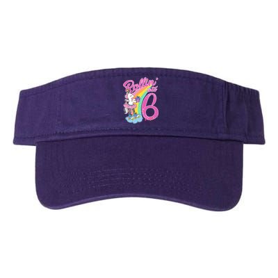 Rollin' Into 6 Skating Unicorn  Visor