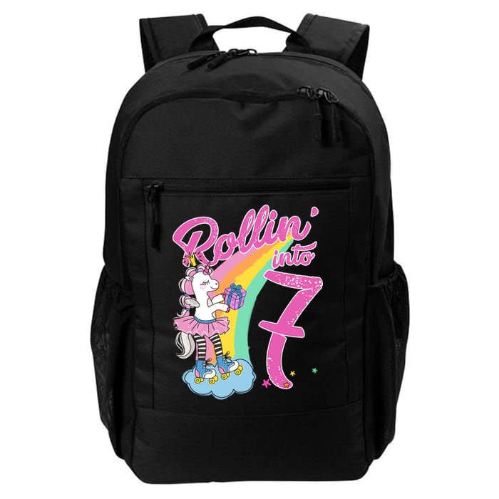 Rollin' Into 7 Skating Unicorn Birthday Backpack