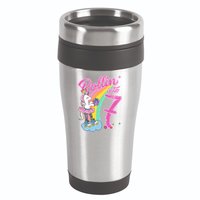 Rollin' Into 7 Skating Unicorn Birthday 16oz Travel Tumbler
