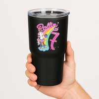 Rollin' Into 7 Skating Unicorn Birthday Tumbler
