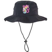 Rollin' Into 8 Skating Unicorn Birthday Bucket Hat