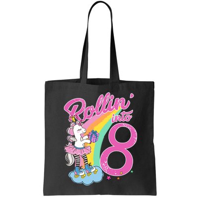 Rollin' Into 8 Skating Unicorn Birthday Bag