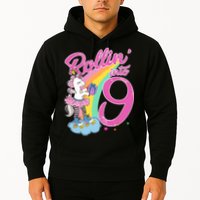 Rollin' Into 9 Skating Unicorn Birthday Hoodie