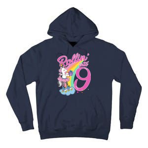 Rollin' Into 9 Skating Unicorn Birthday Tall Hoodie