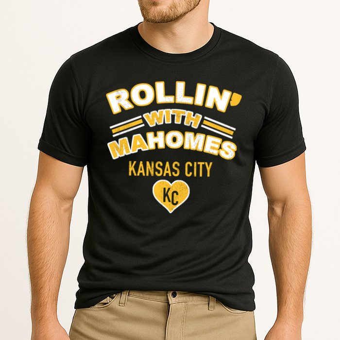 Rollin With Mahomes Kansas City Cooling Performance Crew T-Shirt