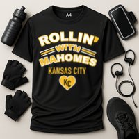 Rollin With Mahomes Kansas City Cooling Performance Crew T-Shirt