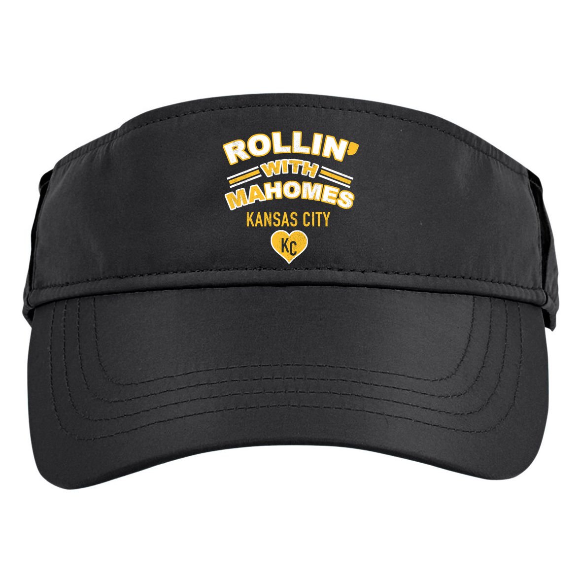 Rollin With Mahomes Kansas City Adult Drive Performance Visor