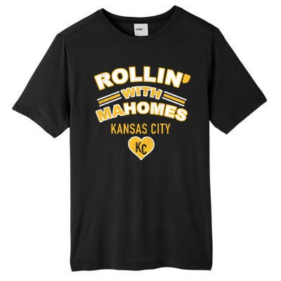 Rollin With Mahomes Kansas City Tall Fusion ChromaSoft Performance T-Shirt