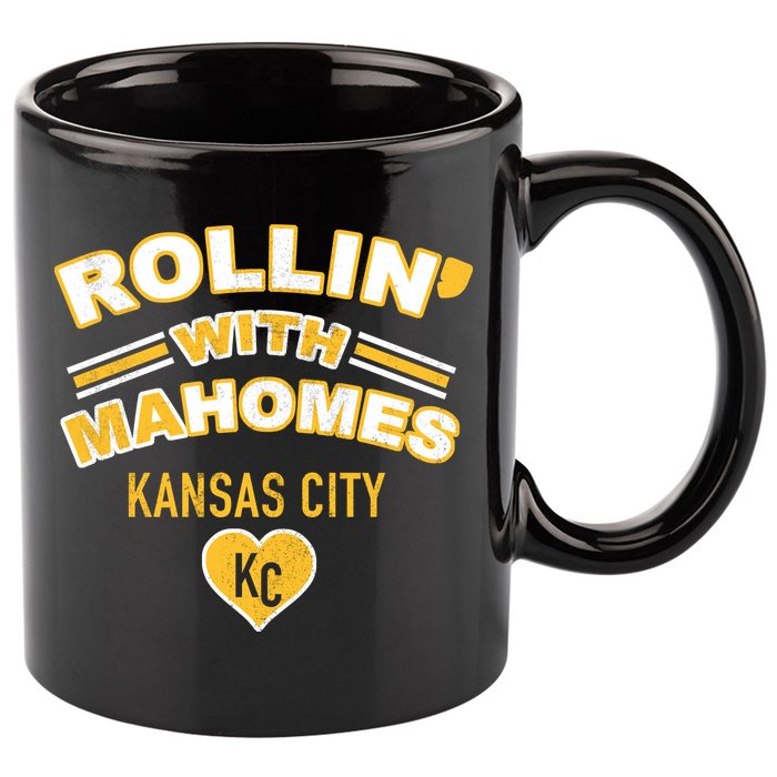 Rollin With Mahomes Kansas City 11oz C Handle Ceramic Mug
