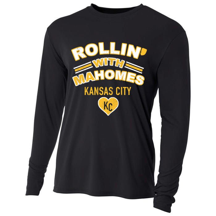 Rollin With Mahomes Kansas City Cooling Performance Long Sleeve Crew