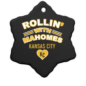 Rollin With Mahomes Kansas City Ceramic Star Ornament