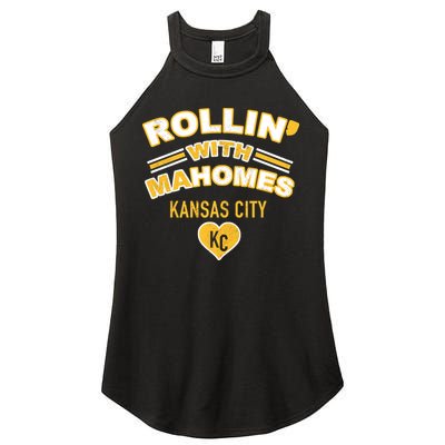 Rollin With Mahomes Kansas City Women's Perfect Tri Rocker Tank