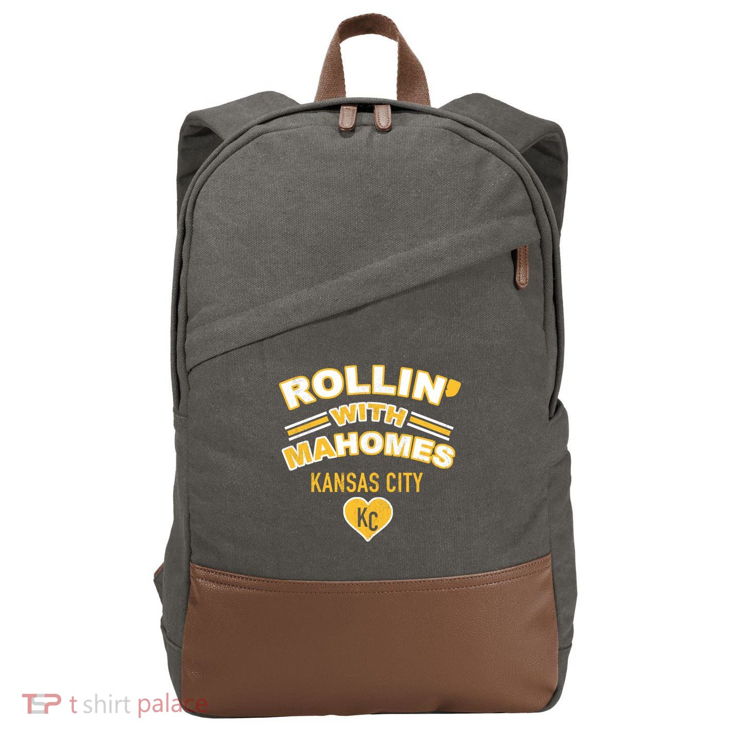 Rollin With Mahomes Kansas City Cotton Canvas Backpack