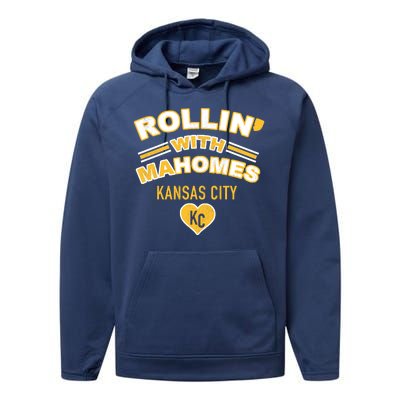 Rollin With Mahomes Kansas City Performance Fleece Hoodie