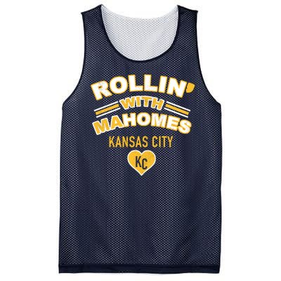 Rollin With Mahomes Kansas City Mesh Reversible Basketball Jersey Tank