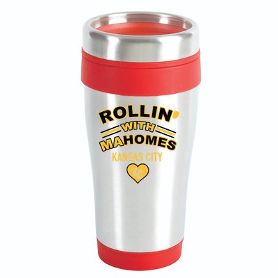 Rollin With Mahomes Kansas City 16oz Travel Tumbler