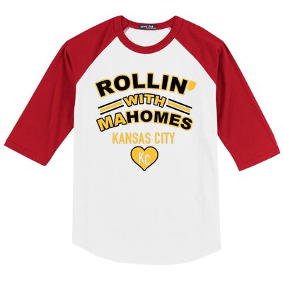 Rollin With Mahomes Kansas City Baseball Sleeve Shirt