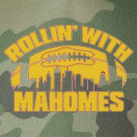Rollin With Mahomes Kansas City Skyline Legacy Tie Dye Trucker Hat