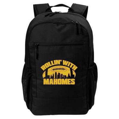 Rollin With Mahomes Kansas City Skyline Daily Commute Backpack
