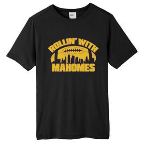 Rollin With Mahomes Kansas City Skyline Tall Fusion ChromaSoft Performance T-Shirt