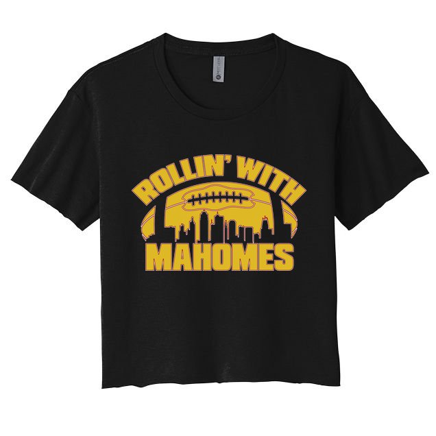 Rollin With Mahomes Kansas City Skyline Crop Top