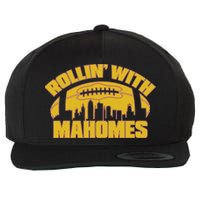 Rollin With Mahomes Kansas City Skyline Wool Snapback Cap