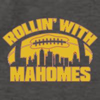 Rollin With Mahomes Kansas City Skyline Vector Backpack