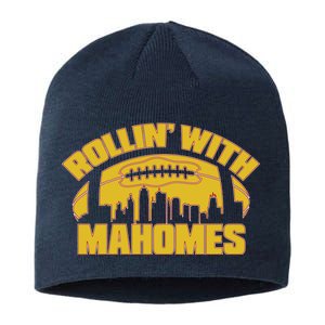 Rollin With Mahomes Kansas City Skyline Sustainable Beanie