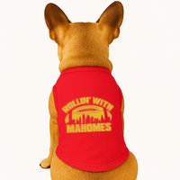Rollin With Mahomes Kansas City Skyline Doggie Tank