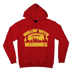 Rollin With Mahomes Kansas City Skyline Hoodie