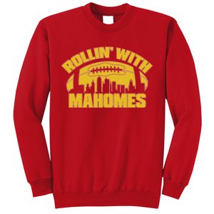 Rollin With Mahomes Kansas City Skyline Sweatshirt