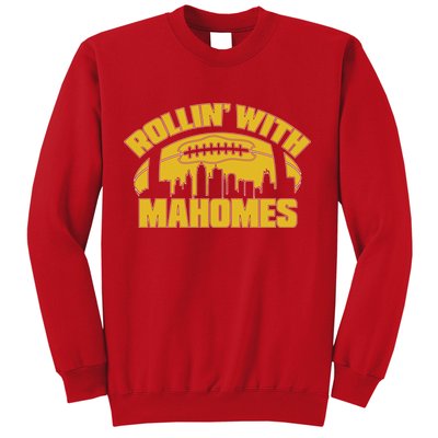 Rollin With Mahomes Kansas City Skyline Sweatshirt