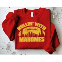 Rollin With Mahomes Kansas City Skyline Sweatshirt