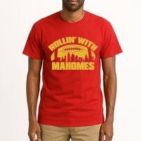 Rollin With Mahomes Kansas City Skyline Tall T-Shirt