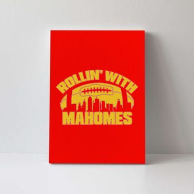 Rollin With Mahomes Kansas City Skyline Canvas